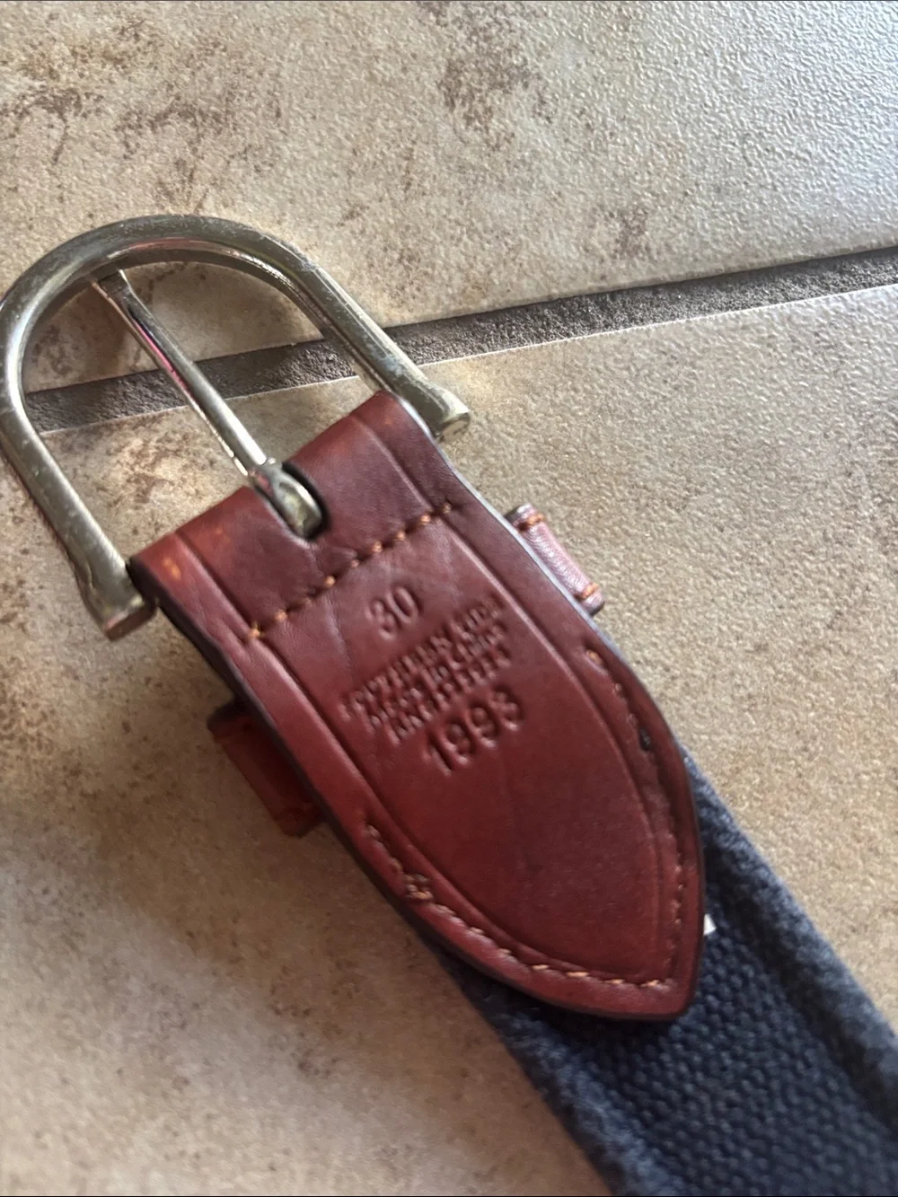 Skipjack Ribbon Belt in Sandstone Khaki by Southern Tide